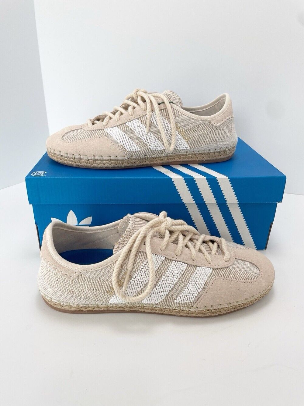 Adidas originals by Edison Chen clot gazelle Cream and white sneaker size 8.5
